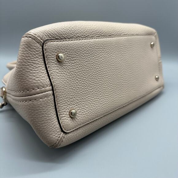 Kate Spade Jackson Street Lottie Satchel Pebbled Leather Porcelain Bone Cream - Picture 7 of 14